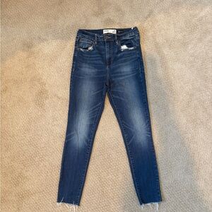 Garage Dark Blue Skinny Jeans